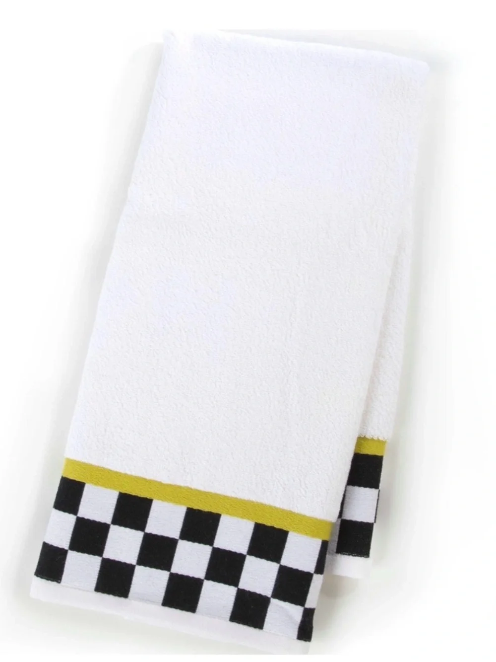 MacKenzie-Childs Black & White Courtly Check Hand Towel